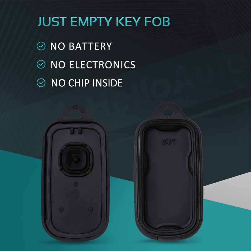 HelloAuto Fit for Toyota Sequoia 2001-2008 Key,1999-2009 4Runner Key fob Cover Replacement Key Shell HelloAuto (3+1 Buttons) JUST Empty CASE FCC ID: HYQ12BBX HYQ12BAN HYQ1512Y - Image 2